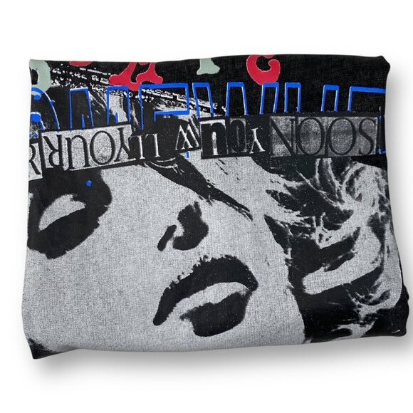 Guess Eco T-Shirt Mens Sz XS Black Cosmic Sounds Short Sleeve Graphic Print Tee - Picture 2 of 7